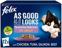 Cat Food Felix As Good As It Looks Favourites Selection in Jelly  12 pcs