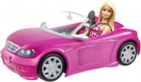 Doll Barbie Doll and Her Glam Convertible Car DJR55 
