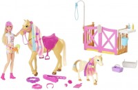Doll Barbie Groom N Care Horses Playset HGB58 