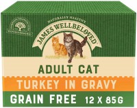 Cat Food James Wellbeloved Adult Cat Turkey in Gravy  12 pcs