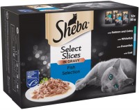 Cat Food Sheba Select Slices Fish Collection in Gravy  12 pcs