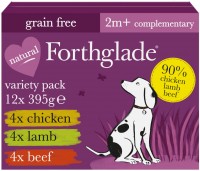 Dog Food Forthglade Natural Wet Food 2m+ Chicken/Lamb/Beef 12 pcs 12