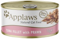 Photos - Cat Food Applaws Adult Canned Tuna Fillet/Prawn  70 g 24 pcs