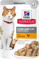 Photos - Cat Food Hills SP Feline Sterilised Young Adult Turkey  12 pcs