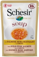 Photos - Cat Food Schesir Cat Soup Wild Pink Salmon with Carrots 6 pcs 