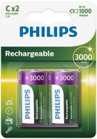 Photos - Battery Philips 2xC 3000 mAh 