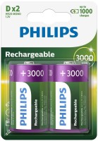 Photos - Battery Philips 2xD 3000 mAh 