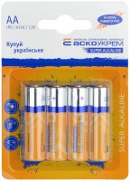 Photos - Battery ASKO-UKREM Super Alkaline  4xAA