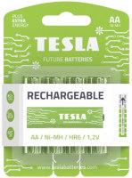 Photos - Battery Tesla Rechargeable+ 4xAA 2400 mAh 