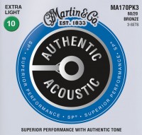 Strings Martin Authentic Acoustic SP Bronze 10-47 (3-Pack) 