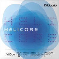 Photos - Strings DAddario Helicore Single D Viola Long Scale Medium 