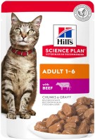 Photos - Cat Food Hills SP Adult Beef Pouch  24 pcs