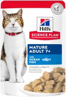 Photos - Cat Food Hills SP Adult 7+ Ocean Fish Pouch  24 pcs