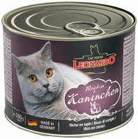Photos - Cat Food Leonardo Adult Canned with Rabbit  200 g 24 pcs