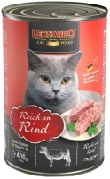 Photos - Cat Food Leonardo Adult Canned with Beef 400 g  24 pcs