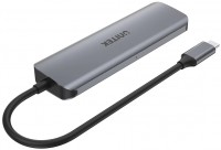 Card Reader / USB Hub Unitek uHUB P5+ 6-in-1 USB-C Hub with HDMI and Dual Card Reader 