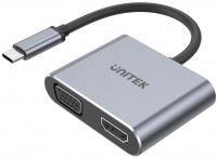 Card Reader / USB Hub Unitek uHUB Q4 Lite 4-in-1 USB-C Hub with MST Dual Display and PD 100W 