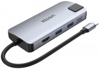 Photos - Card Reader / USB Hub Unitek uHUB P5+ 5-in-1 USB-C Ethernet Hub with HDMI and 100W Power Delivery 