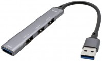 Photos - Card Reader / USB Hub i-Tec USB 3.0 Metal HUB 1x USB 3.0 + 3x USB 2.0 