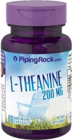Photos - Amino Acid PipingRock L-Theanine 200 mg 60 cap 