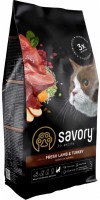 Photos - Cat Food Savory Adult Cat Sensitive Digestion Fresh Lamb/Turkey  2 kg