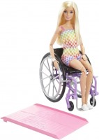 Doll Barbie Doll With Wheelchair and Ramp HJT13 