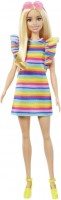 Doll Barbie Doll with Braces And Rainbow Dress HJR96 