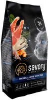 Photos - Cat Food Savory Adult Cat Gourmand Fresh Salmon/White Fish  2 kg