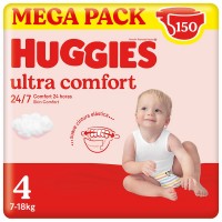 Photos - Nappies Huggies Ultra Comfort 4 / 150 pcs 