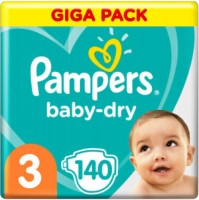 Photos - Nappies Pampers Active Baby-Dry 3 / 140 pcs 