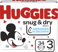 Photos - Nappies Huggies Snug and Dry 3 / 34 pcs 