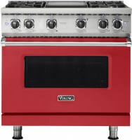 Photos - Cooker VIKING VGR5364GSM red