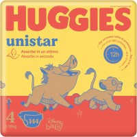 Photos - Nappies Huggies Unistar 4 / 144 pcs 