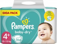 Photos - Nappies Pampers Active Baby-Dry 4 Plus / 116 pcs 