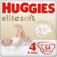 Photos - Nappies Huggies Elite Soft 4 / 54 pcs 