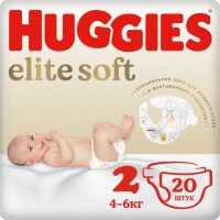 Photos - Nappies Huggies Elite Soft 2 / 20 pcs 