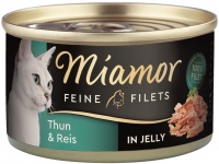 Photos - Cat Food Miamor Fine Fillets in Jelly Tuna/Rice  6 pcs