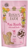 Photos - Dog Food Rosies Farm Mini Hearts Extra Small Treats Veal 3