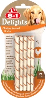 Dog Food 8in1 Delights Chicken Twisted Sticks 10