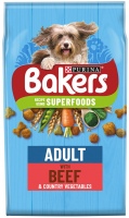 Dog Food Bakers Adult Superfoods Beef/Vegetables 12 kg