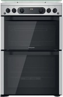 Cooker Hotpoint-Ariston HDM67G0CCX/UK stainless steel