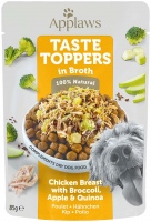 Dog Food Applaws Taste Toppers Chicken Breast with Broccoli Broth Pouch 12 pcs 12