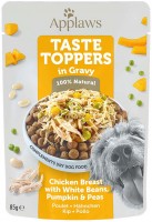 Dog Food Applaws Taste Toppers Chicken Breast with White Beans Gravy Pouch 12 pcs 12