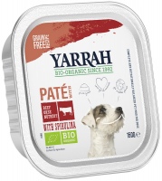 Dog Food Yarrah Organic Dog Pate with Beef/Chicken 12 pcs 12