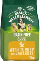 Dog Food James Wellbeloved Adult Grain-Free Turkey/Vegetables 10 kg 