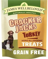 Photos - Dog Food James Wellbeloved Cracker Jacks Grain-Free Turkey Treats 225 g 