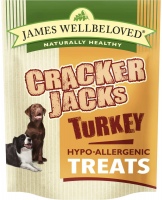 Dog Food James Wellbeloved Cracker Jacks Turkey Treats 225 g 