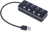 Card Reader / USB Hub Gembird UHB-U3P4P-01 