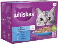 Photos - Cat Food Whiskas 1+ Fish Favourites in Jelly  48 pcs