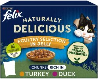 Photos - Cat Food Felix Naturally Delicious Poultry Selection in Jelly  48 pcs